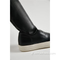 PU High Boots Long Flat Boots